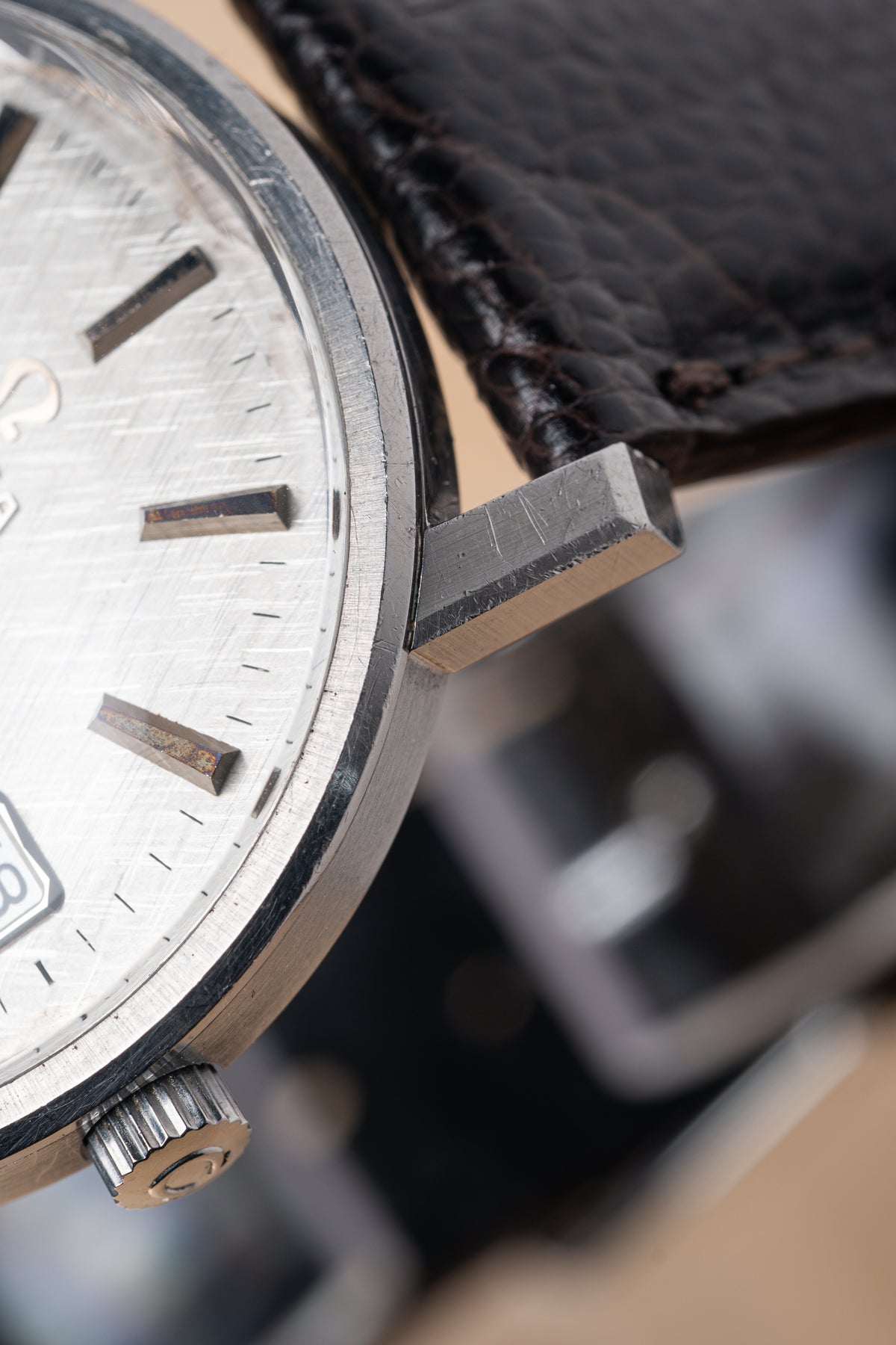 Omega Constellation linen dial