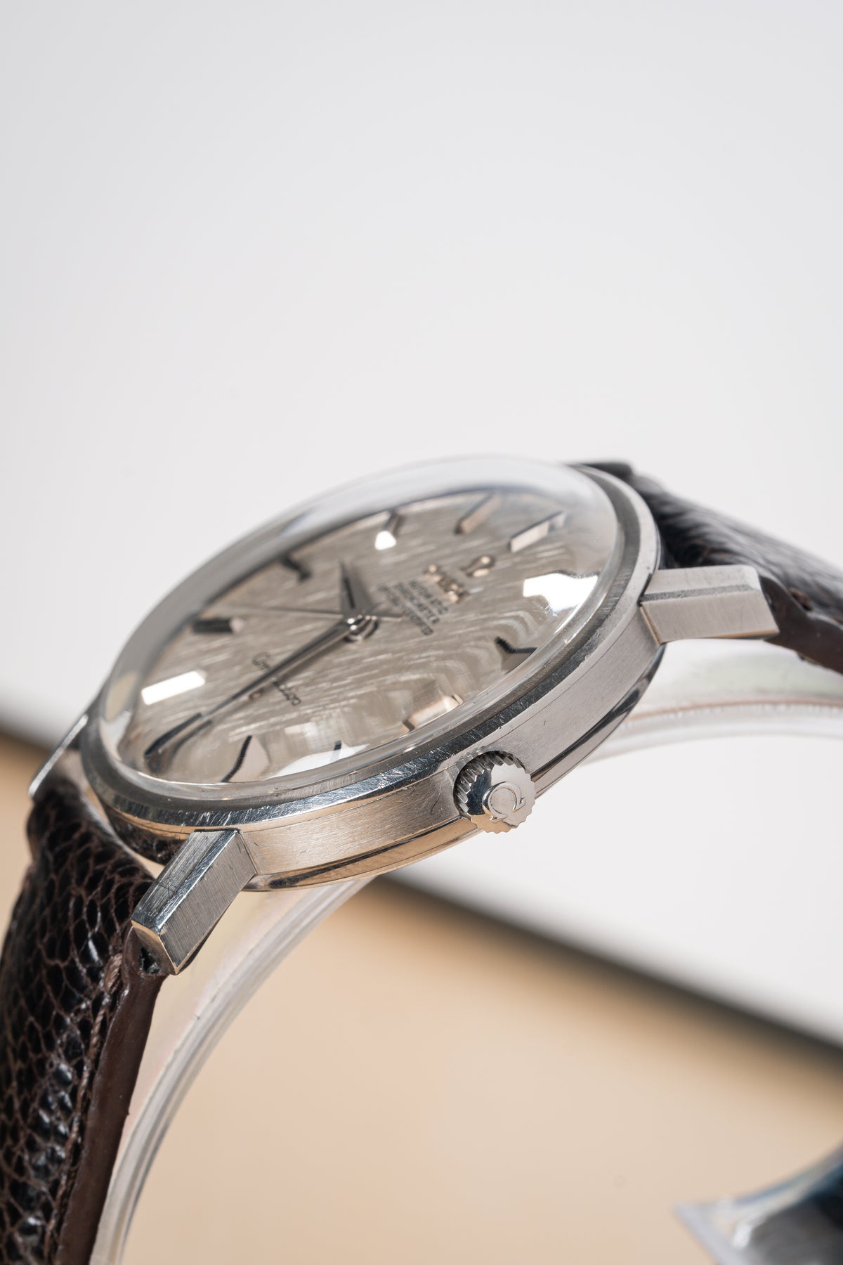 Omega Constellation linen dial