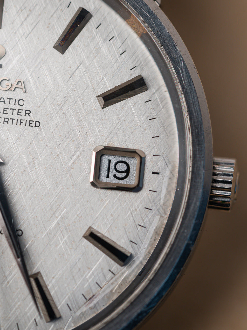 Omega Constellation linen dial