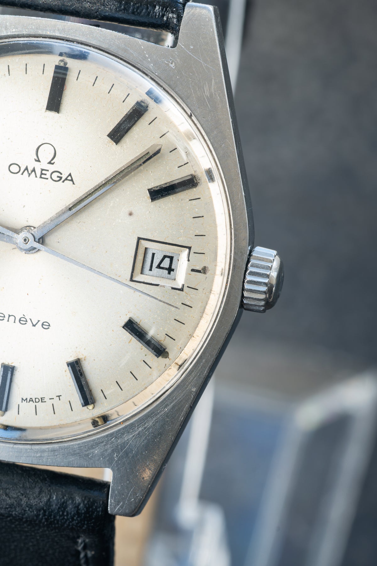 Omega Genève silver dial