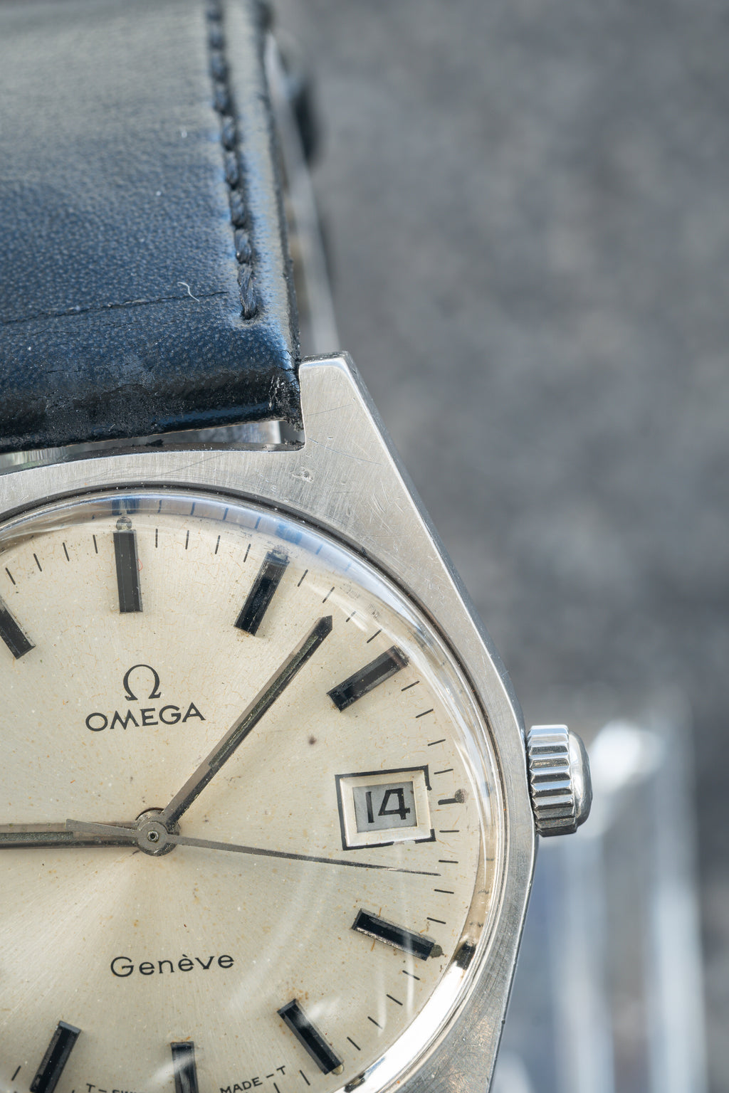 Omega Genève silver dial