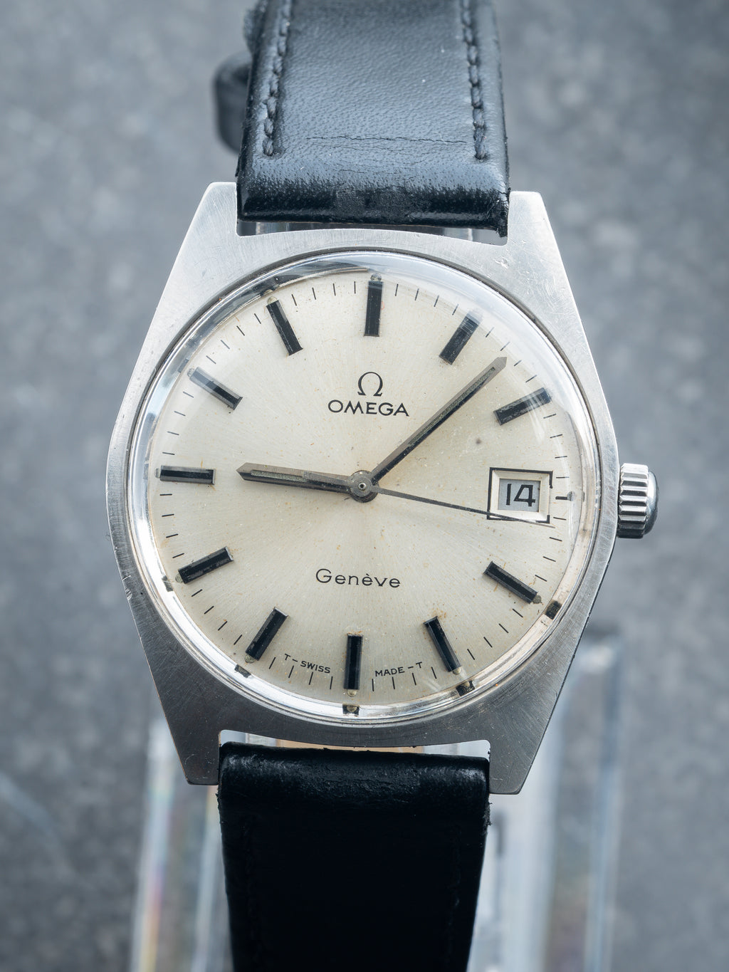 Omega Genève silver dial